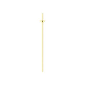 Head pin, 14Kt gold-filled, 24 gauge, 1-inch long, cup with peg. Sold per pkg of 4.