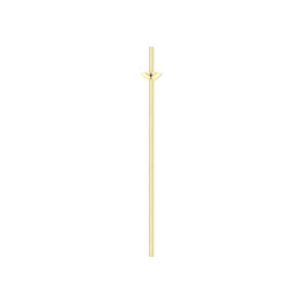 Head pin, 14Kt gold-filled, 24 gauge, 1-inch long, cup with peg. Sold per pkg of 4. image number 0