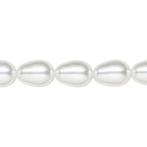 Pearl 250pk moonlight, Swarovski® 11x8mm pear 5821