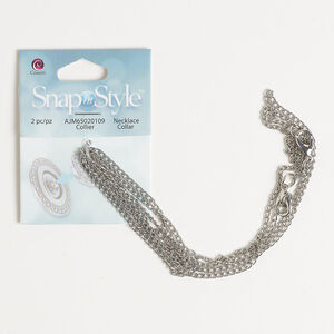 Chain, curb 1pkg2, silver-finished steel, 1.8mm, 18 inches with lobster claw clasp.