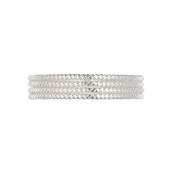 French wire, silver-plated copper, 1mm fancy zigzag. Sold per approximately 13-1/2 to 15 inch strand. image number 0