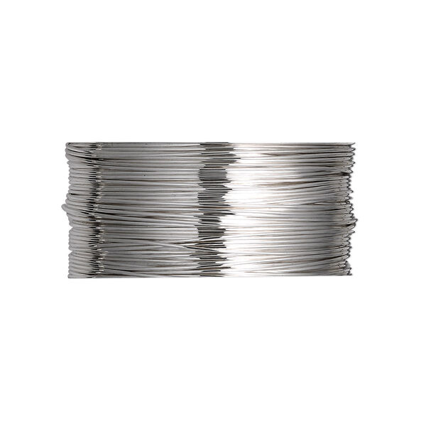 Wire, Beadalon®, stainless steel, 3/4 hard, round, 26 gauge. Sold per pkg of 20 meters. image number 0