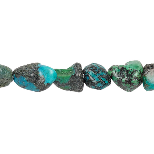 Turquoise 1pkg1, nugget bead C grade, 15 inch small image number 0