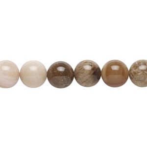 Wooden agate 1pkg1, round bead natural 15.5-16 inch 8mm