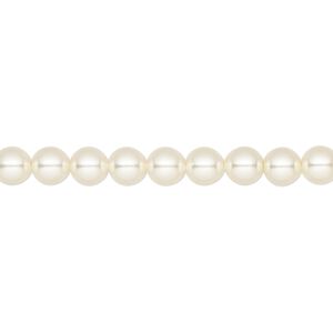 Pearl 100pk cream, Crystal Passions® 5mm round 5810