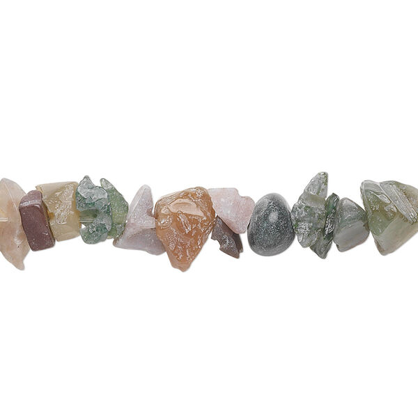 Bead 1pk fancy jasper, natural, medium chip 32 inch image number 0