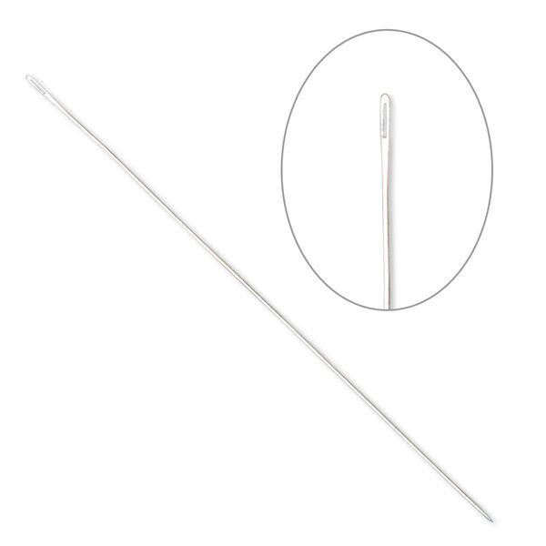 Needle, steel, #12 economy with 0.49mm eye width, 2 inches. Sold per pkg of 25. image number 0