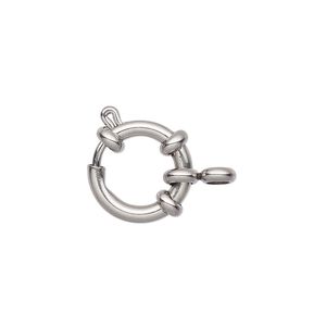 Springring 1pkg1, 15mm, stainless steel clasp 1-strand