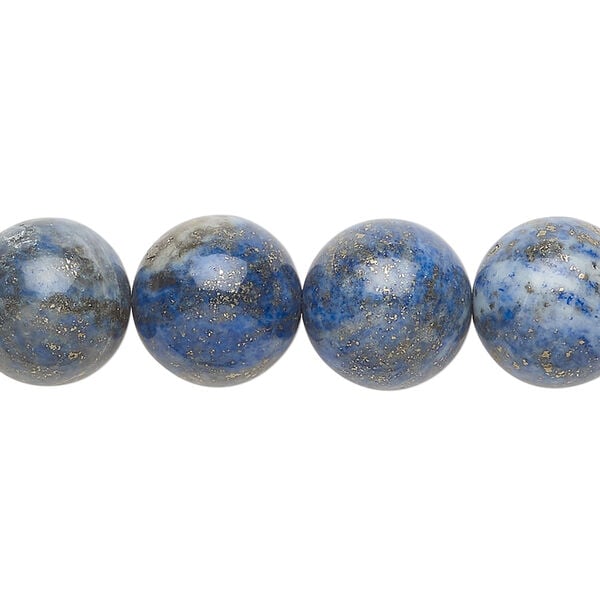 Lapis lazuli 1pkg1, round bead, 15 inch 12-13mm image number 0