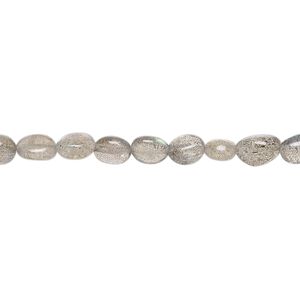 Labradorite 1pkg1, hand-cut pebble bead natural 8 inch small