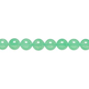 Chrysoprase 1pkg1, round bead natural 15 inch 6mm