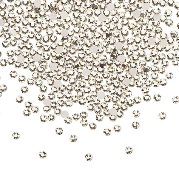 Flat back 1440pk light gold quartz foil back, Preciosa MAXIMA Czech crystal rhinestone 1.7-1.9mm chaton rose round SS5 image number 0