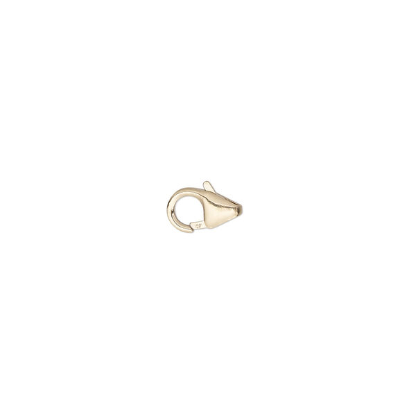 Clasp, lobster claw, 14Kt gold-filled, 8x5mm. Sold individually. image number 0