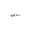 Bead, pewter (tin-based alloy), pkg/1, antique silver plate, 13x7mm double-sided bow, fits 6mm cube. image number 1