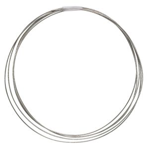 Wire, niobium, natural, half-hard, round, 20 gauge. Sold pkg of 5 feet.