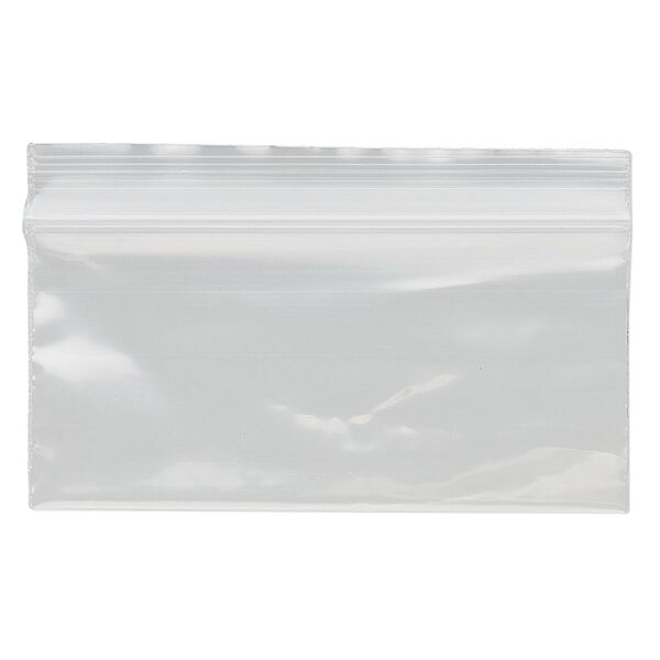 Bag, Tite-Lip™, plastic, clear, 2x1-inch side zip. Sold per pkg of 1,000. image number 1