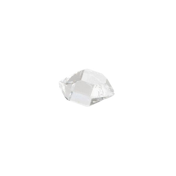 Herkimer diamond (quartz crystal) 1pkg1, hand-cut undrilled faceted double-terminated 18-sided gem natural 11x7mm-14x9mm image number 0