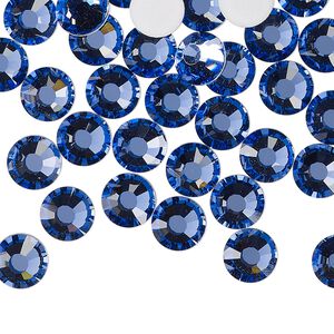 Flat back 144pk blue violet foil back, Preciosa MAXIMA Czech crystal rhinestone 7.069-7.272mm chaton rose round SS34