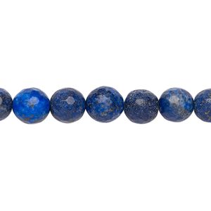 Lapis lazuli 1pkg1, faceted round bead natural 15 inch 8-9mm