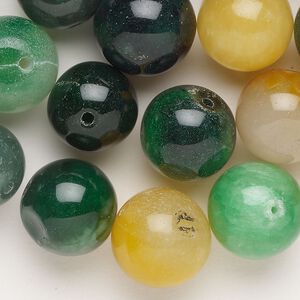 Quartz 1pkg1, round bead 6 oz mix 13-17mm