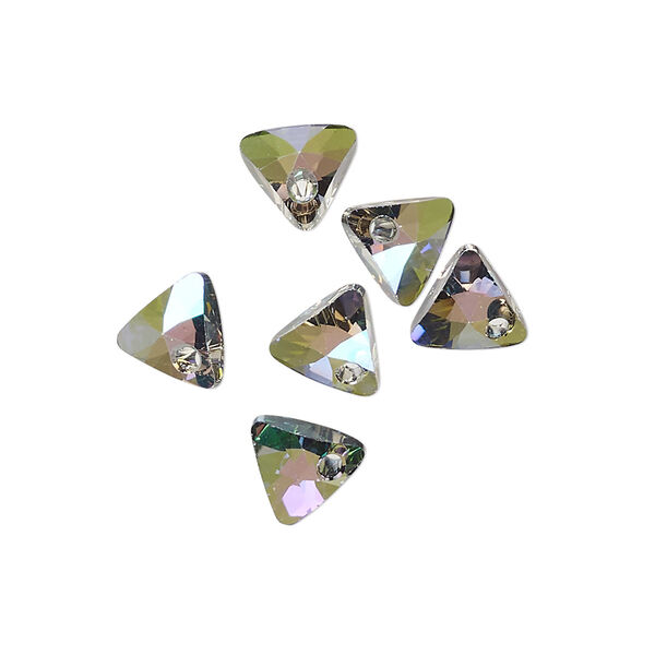 Drop 6pk crystal paradise shine, Crystal Passions® 8mm pendant mini triangle 6628 image number 0