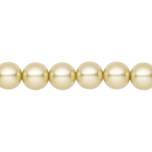 Pearl 100pk vanilla, Preciosa Czech crystal 8mm round image number 0