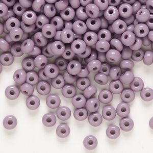 Seed bead, Preciosa Ornela Czech glass, pkg/500g, #6 rocaille, opaque violet, (23023).