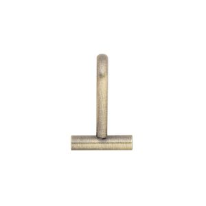 Brooch converter, horizontal, antique brass-plated brass, 21x13.5mm. Sold per pkg of 10.