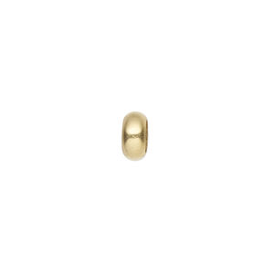 Bead keeper 1pkg1 14Kt gold-filled, 8x4mm rondelle, silicone