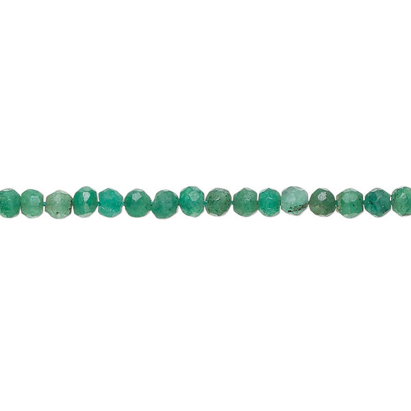 Quartz 1pkg1, hand-cut faceted rondelle bead C grade, 12 inch 3x2mm-4x3mm image number 0