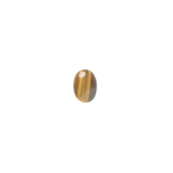 Tigereye 1pkg10, calibrated oval cab natural 7x5mm image number 0