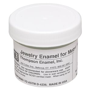 Enamel, Vitrearc©, pkg/2-ounce jar, opaque jungle green, (1360).