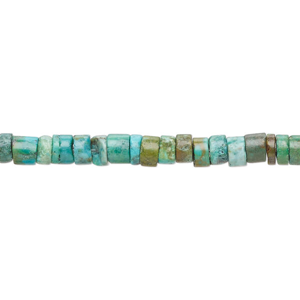 Turquoise 1pkg1, heishi bead C- grade, 15 inch 4x1mm-5x5mm image number 0