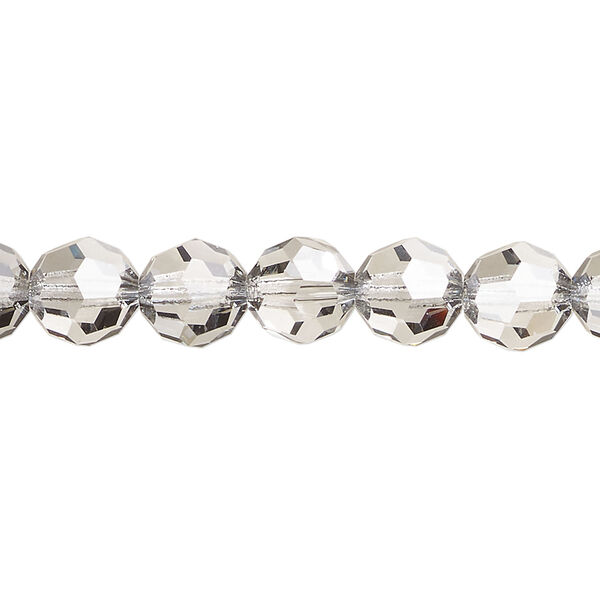 Bead 1pkg12 crystal urban grey, Crystal Passions&reg; 8mm round 5000 featuring Swarovski&reg; Crystals image number 0