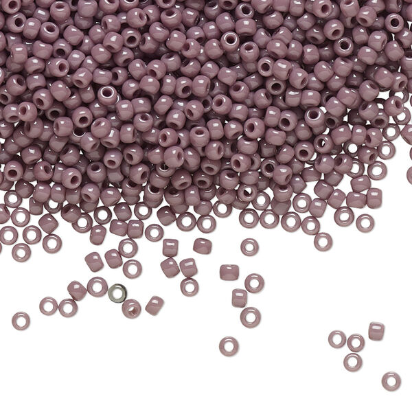 Seed bead, TOHO BEADS®, glass, pkg/7.5g, #11 round, opaque lavender (TR-11-52). image number 0