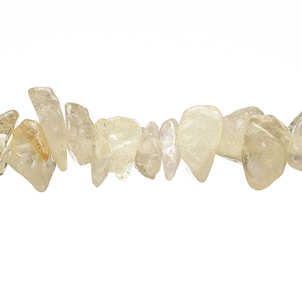 Bead, golden rutilated quartz (natural), medium chip, Mohs hardness 7. Sold per 15-1/2" to 16" strand. image number 0