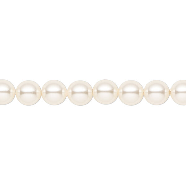 Pearl 50pk light creamrose, Crystal Passions® 6mm round 5810 image number 0