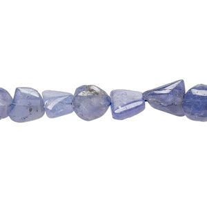 Tanzanite 1pkg1, hand-cut flat nugget bead 15.5-16 inch mini