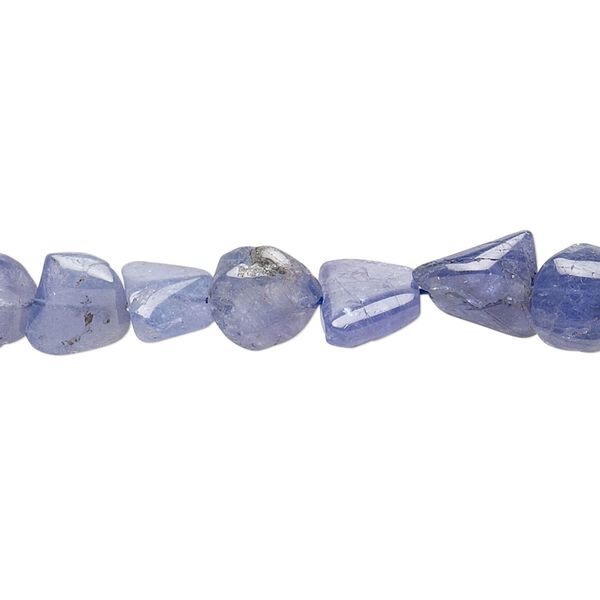 Tanzanite 1pkg1, hand-cut flat nugget bead 15.5-16 inch mini image number 0