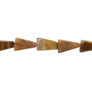 Red tigereye 1pkg1, hand-cut flat triangle bead, 12 inch 11x6mm-14x8mm