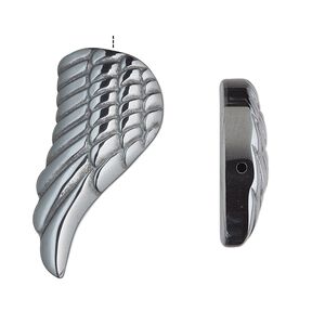 Hemalyke™ 1pkg1, half-drilled 1-sided wing focal 47x23mm