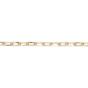 Chain 1pkg1 paperclip, 3mm, gold-finished brass 5 foot unfinished