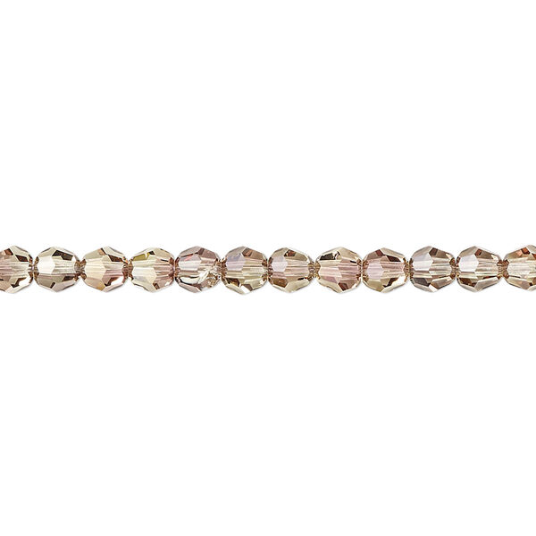 Bead 12pk jonquil antique pink, Crystal Passions® 4mm round 5000 image number 0