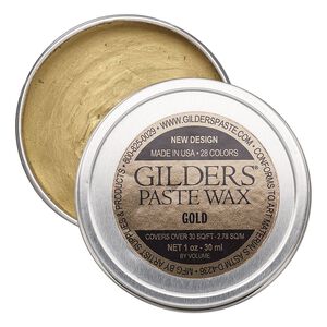 Wax paste, Gilders Paste®, pkg/1-ounce tin, gold.