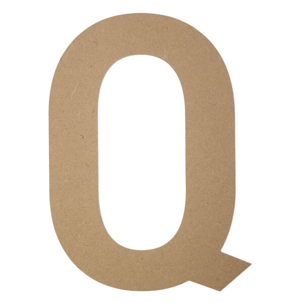 Supply 1pkg1, medium-density fiberboard, tan, 12 x 7-1/2 inch "Q." image number 0