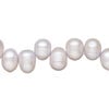 Freshwater pearl 1pkg1, top-drilled rice, 15 inch pale violet 8x7mm-12x8mm cultured image number 0