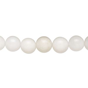 Quartz 1pkg1, round bead 15 inch 7-9mm