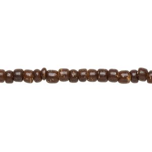 Bead, wood (waxed), dark brown, 3x1.5mm-3.5x3mm hand-cut rondelle. Sold per pkg of (2) 15-1/2" to 16" strands.