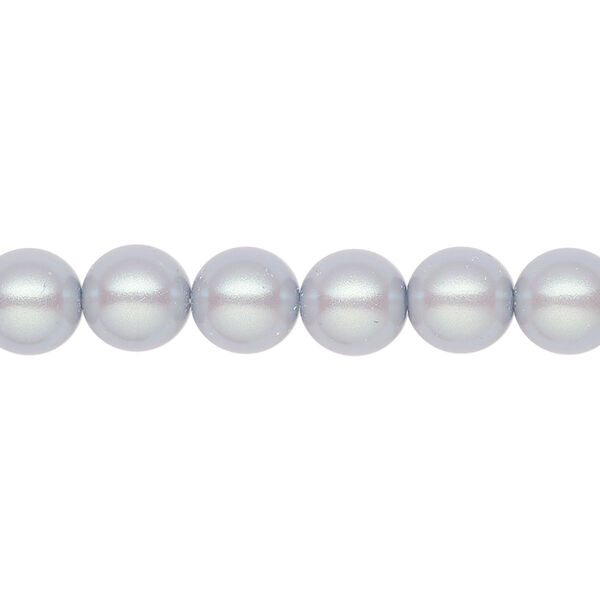 Pearl 25pk pearlescent grey, Preciosa Czech crystal 8mm round image number 0