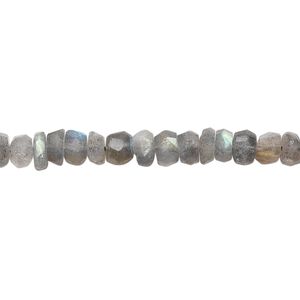 Labradorite 1pkg1, hand-cut faceted rondelle bead natural 15.5-16 inch 5x3mm